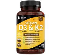 Vitamin D3&K2 Tablets D3 4000iu + Vitamin K2 100µg - 4 Months Supply