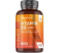 Vitamin D3 Tablets | 2000IU 400 Tablets I WeightWorld UK