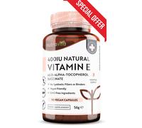 Nutravita Vitamin E 400IU 100% Natural 90 Vegan Capsules New & Sealed