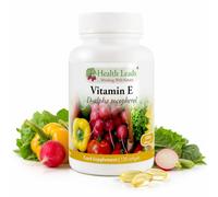 Vitamin E 400IU | Natural D-Alpha Tocopherol | 120 Capsules | Health Leads | Natural D-Alpha Vitamin E, not synthetic DL-Alpha. High-strength 400IU, 4-month supply and no magnesium stearate.