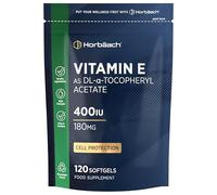 Vitamin E Capsules 400iu | 120 Softgels (4 Months Supply) | Highly Absorbable VIT E as Alpha Tocopheryl Acetate | High Strength Cell Protection from Oxidative Stress | Easy to Swallow | by Horbaach