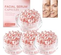 Vitamin E Capsules for Face, Retinol Anti-Aging Facial Serum with Hyaluronic Acid, Reduces Fine Lines, Wrinkles, Brightening Firming Essence for All Skin Types, Travel-Friendly (120 Capsules)
