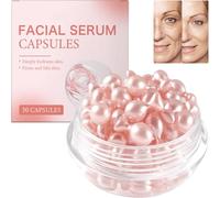 Vitamin E Capsules for Face, Retinol Anti-Aging Facial Serum with Hyaluronic Acid, Reduces Fine Lines, Wrinkles, Brightening Firming Essence for All Skin Types, Travel-Friendly (30 Capsules)