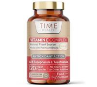 Vitamin E Complex - All 8 E Tocopherols & Tocotrienols - 120 Pullulan Capsules - Plant-Based & Whole Food - Orangutan Friendly - Vegan - No Fillers, Binders or Flow Agents (120 Capsule)