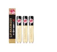 Vitamin E Lip Plumping Serum, Lip Plumper Lip Gloss, Lip Maximizer Hyaluronic Lip Plumper, Lip Plumping Serum Instant Lip Filler, Natural Lip Plumper, Eliminate Dryness Wrinkles (3 Pcs)