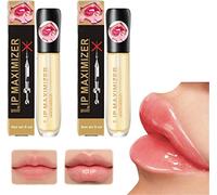 Vitamin E Lip Plumping Serum, Maximizer and Gloss - Instant Filler With Hyaluronic Acid - Natural Plumper (2pcs)