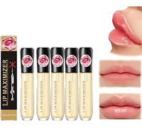 Vitamin E Lip Plumping Serum, Maximizer and Gloss - Instant Filler With Hyaluronic Acid - Natural Plumper (5pcs)