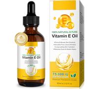 Vitamin E Oil, 100% Pure Natural Plant Extracts Vitamin E Oil for Skin, Face, Reduces Scars & Stretch Marks, Smooths Fine Lines & Wrinkles, Firms & Boosts Skin Elasticity - 60ml Body Oil (Pack of 1)