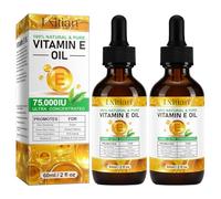 Vitamin E Oil for Skin,75,000 IU Pure Vitamin E Oil for Face, Hair,Nail & Body Tightening Plump Skin,Reduce Fine Lines & Scars,Non-GMO (Golden, 120ml)