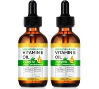 Vitamin E Oil, Glow Remedy Oil Skin Tightening, Natural Organic Vitamin E Oil For Scars, Skin Repair Moisturizing Solution, Easy to Absorb (2)