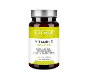 Vitamin E - Tocotrienols and Tocopherols - Women and Men - 60 Softgels Complex Nutralie
