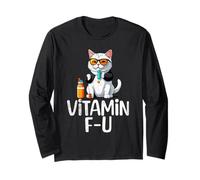 Vitamin F-U Cat Sunglasses Fuck You Long Sleeve T-Shirt