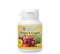 Vitamin K Complex High Strength Food Supplement 450µg x 90 Capsules, Magnesium Stearate Free, Vitamin K contributes to The Maintenance of Normal Bones & Normal Blood clotting, Made in Wales