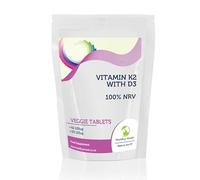 Vitamin K2 100µg with D3 125µg 120 Tablets - High-Potency Bone and Heart Health Support Supplement