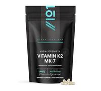 Vitamin K2 MK-7 300mcg - Fermented Natto Based Vegan Vitamin K - 120 Vegan Capsules - Supports Bone Health - Resealable and Recyclable Pouch by Alpha01