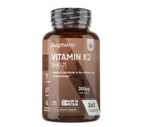 Vitamin K2 (MK-7) - 200 mcg 365 Tablets - Helps Maintain Normal Bones - 1 Year supply