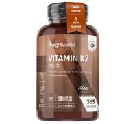 Vitamin K2 (MK-7) - 200 mcg 365 Tablets - Helps Maintain Normal Bones - 1 Year supply