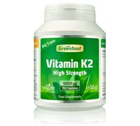 Vitamin K2 (MK7, All-Trans), 1000 µg, high dose, 150 Capsules - Key Factor for Bone Formation,Maintenance and Normal Blood clotting. Without Artificial additives. Without GMO. Vegan.