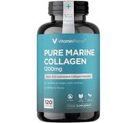 Vitamin Planet Pure Marine Collagen 1200mg | Type I & III Hydrolysed Peptides | Low Molecular Weight 2000-3000 Da | 120 Capsules | Easy to Swallow -| 40-Day Supply | Non-GMO | GMP Manufactured