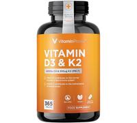 Vitamin Planet Vitamin D3 & K2 Tablets | 4000 IU D3 & 200mcg K2 as MK-7 | 365 Vegetarian Tablets | Easy to Swallow |1 Year Supply | Bones, Immunity & Muscle | Non-GMO - GMP Manufactured