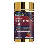 Vitaminnica Berberine HCL- 1100 mg | High Strength for Balanced Daily Wellness, Metabolic & Weight Support | 60 Veg Capsules