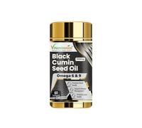 Vitaminnica Black Cumin Seed Oil 1000mg with Omega 6 & 9- Better Immune Health | 60 Softgels |
