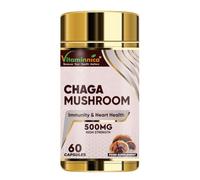 Vitaminnica Chaga Mushroom- 60 Capsules | Natural Antioxidant Support for Immune System | Vegan Mushroom Supplement