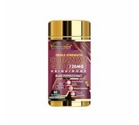Vitaminnica CoQ10 120mg- Triple Strength with Vitamin C, E & Black Pepper | 60 Capsules | Antioxidant Supports Heart Health