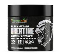 Vitaminnica Creatine Monohydrate Powder- 33 Servings | Strength, Muscle Growth, Performance, Endurance and Energy Recovery (Unflavoured)
