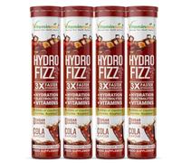 Vitaminnica Hydro Fizz Advanced Hydration & Electrolyte Booster | Sugar-Free & Refreshing- 20 Effervescent Tablets | Replenish & Rehydrate (4, Cola)
