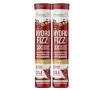 Vitaminnica Hydro Fizz Advanced Hydration & Electrolyte Booster | Sugar-Free & Refreshing- 20 Effervescent Tablets | Replenish & Rehydrate (Pack of 2, Cola)