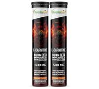 Vitaminnica L-Carnitine | Burn Fat into Fuel & Boost Natural Energy - Supports Weight Management, Endurance & Metabolism | Stimulant-Free Fat Burner | Vegan, Non-GMO, Gluten-Free (Pack of 2)
