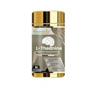 Vitaminnica L-Theanine 200mg - Natural Nootropics L-theanine Supplements - 60 Veg Capsules | Natural Stress Relief & Relaxation Support | Promotes Focus & Calm