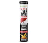 Vitaminnica Liver Detox 9-in-1 | Advanced Liver Cleanse & Support Formula | with Milk Thistle, Dandelion, Turmeric & More | Natural Orange Flavour | Promotes Detox, Digestion & Energy (Pack of 1)
