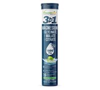 Vitaminnica Magnesium 3-in-1 Effervescent- 15 Tablets - High Absorption Magnesium Malate, Citrate & Glycinate - Energy, Muscle Function & Relaxat