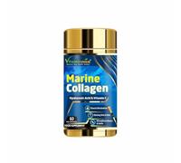 Vitaminnica Marine Collagen Capsules with Hyaluronic Acid & Vitamin C - Skin, Hair, Bones & Joints | 60 Capsules