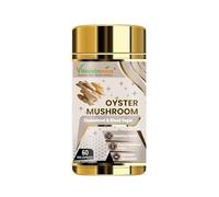 Vitaminnica Oyster Mushroom Supplement 500mg (20:1 Extract)| 100% Fruiting Bodies | 60 Vegan Capsules | Nootropics for Cholesterol & Blood Sugar Support