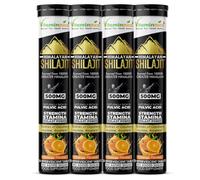 Vitaminnica Pure Himalayan Shilajit- 80 Effervescent Tablets- Orange Flavour | Energy, Strength, Stamina & Recovery Support