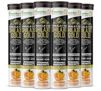 Vitaminnica Shilajit 20 Effervescent Tablets- Orange Flavour | Pure Himalayan Shilajit | Energy, Strength, Stamina & Recovery Support (Pack of 6)