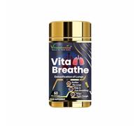 Vitaminnica Vita Breathe- Lungs Support | Cleanse and Detoxify Lungs | Reduces Damage from Smoking, Pollution, Improves Lung Health | 60 Veg Capsules | Better Respiratory Health