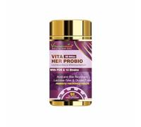 Vitaminnica Vita Her Probio | 50 Billion | 12 Probiotics Strains | Premium Women's Blend for Gut & Vaginal Health | 60 Capsules