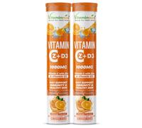 Vitaminnica Vitamin C+Z+ Advanced Immune Support Formula | High-Potency Vitamin C with Zinc, Vitamin D3 & Antioxidants | Daily Immunity Boost, Skin Health & Energy Support (Pack of 2)