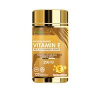 Vitaminnica Vitamin E- 120 Softgels 200 IU - Antioxidant Support for Skin, Hair, Immunity & Cellular Protection