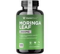 VitaminPlanet Moringa Leaf 2500mg | High Strength Moringa Oleifera Leaf Extract 10:1 | 120 Vegan Tablets | Food Supplement | Supports Digestion & Everyday Vitality | Easy to Swallow | Made in the UK