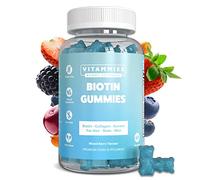 Vitammies Biotin Gummies 5000mcg for Hair, Skin, and Nails | Multivitamin for Women with Biotin, Keratin & Fish Collagen | Non Vegan | Anti-Aging | Gluten-Free | Plant-Based (60 Gummies)