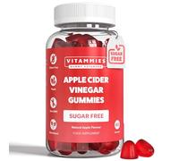 Vitammies Vegan Apple Cider Vinegar Gummies - Natural Fruit Flavour & Daily Vitamin C, B12 & B9 - Gelatine-Free, Non-GMO, Gluten & Sugar-Free & Vegan Apple Cider Gummies - 60 Count Gummy Vitamins