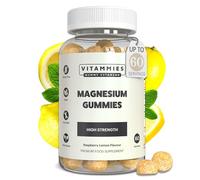 Vitammies Vegan Magnesium Gummies | 60 Gummies | High Strength | Magnesium Citrate 1800mg Gummy | Provides 200mg Elemental Mag. | Chewable Supplements for Women & Men | Gluten Free