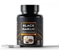 VITANIQ Black Garlic Capsules 1500mg - High Strength Aged Garlic Extract - 120 Vegetarian Capsules - Daily Wellness Supplement for Adults