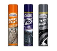 Vitapoint Car Pride Complete Interior Care Bundle - Upholstery & Carpet Cleaner 300ml, Interior Clean n Shine 300ml, Tyre Shine 300ml - Custom Bundle created