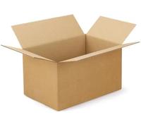 Vitapoint Postal Cardboard Boxes, Brown, Single Wall, 12x9x4 Inch (305x229x102mm), for Shipping & Mailing, 25 Count